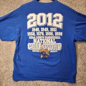 University Of Kentucky Blue 2012 National Champions Wildcats Fan T-Shirt